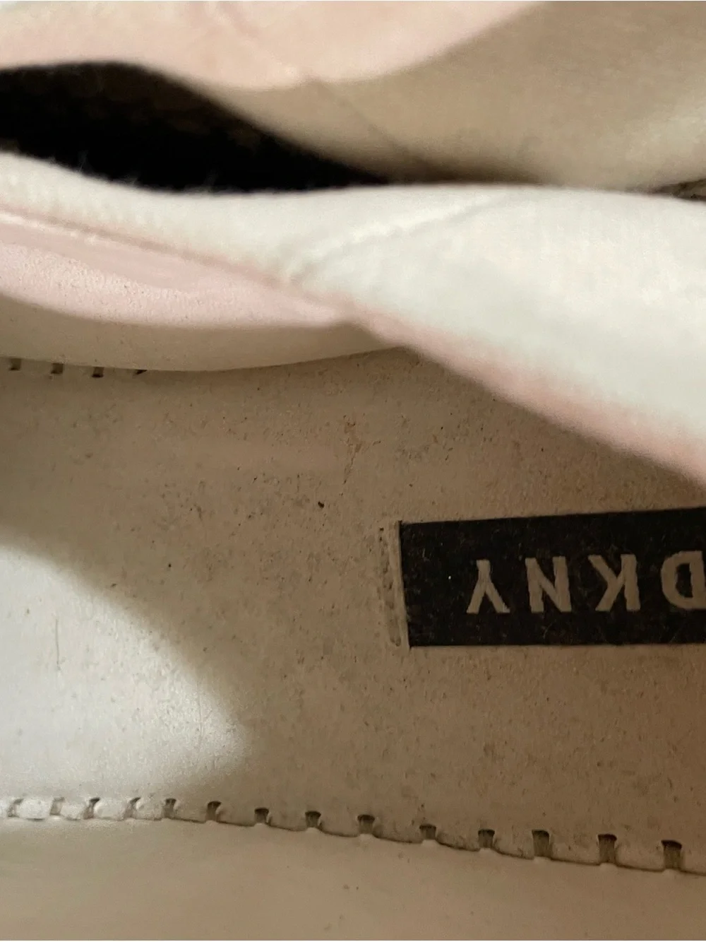 DKNY Cream Canvas Espadrille Lace-Up Sneakers